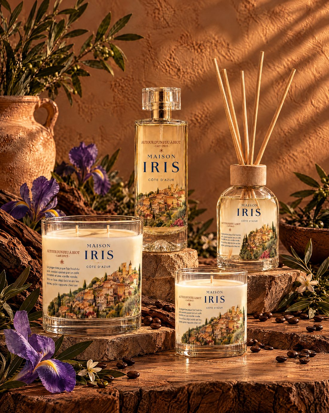 Collection Maison Iris « Autour d’un feu à Biot » — Café épicé